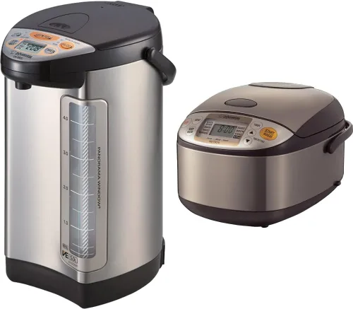 Zojirushi Caldera y calentador de agua + olla arrocera Micom
