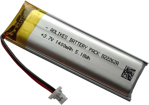 Miniatura 2 de AOLIKES Reemplazo de batería de 3.7 V 1400 mAh para auriculares Bluetooth de motocicleta Sena 50R, 50R-01, repuesto de batería SP76