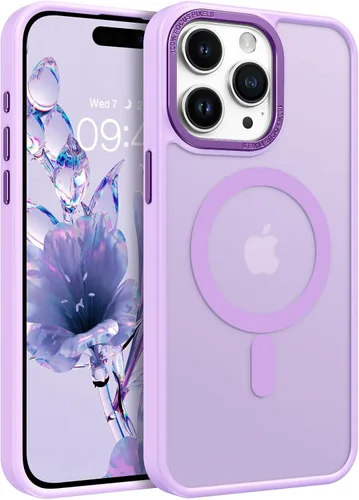 Miniatura 10 de BENTOBEN Funda magnética para iPhone 15 Pro Max, compatible con MagSafe, translúcida mate, esmerilada, antihuellas, delgada, a prueba de golpes