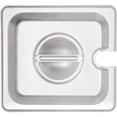 Miniatura 2 de Carlisle FoodService Products Durapan - Tapa para sartén de alimentos de acero inoxidable de tamaño 1/6 con mango cóncavo para catering, bufés