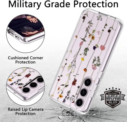 Miniatura 3 de ICEDIO Funda para Samsung Galaxy S23 Plus, delgada, transparente, con diseños de moda, para niñas y mujeres, funda protectora duradera y resistente