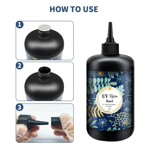 Miniatura 6 de Resina UV Cristal Transparente y Dura de Fórmula Mejorada Ultravioleta de Curado Rápido para Joyería, Artesanía y Decoración, Pegamento Duro
