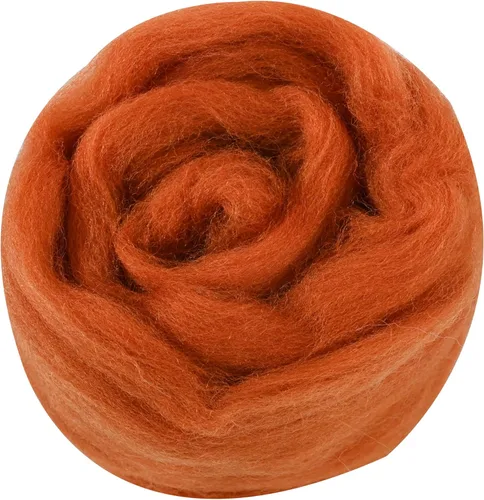 Miniatura 58 de 24 tipos de lana rosa, 4.23 oz (120 g), adecuado para fieltro húmedo y fieltro de aguja de telas hiladas de lana. Un paquete de prueba está Tonos