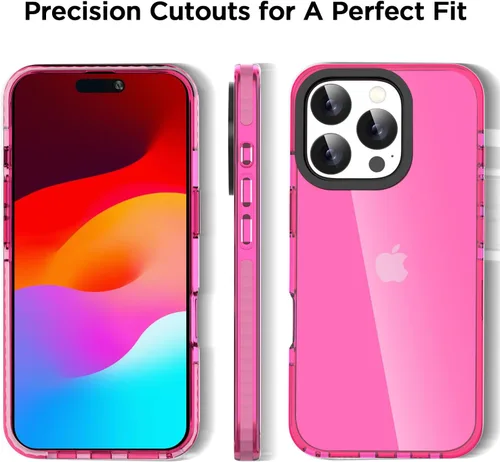 Miniatura 341 de AICase Funda protectora para iPhone 16 compatible con iPhone 16, delgada, ligera, transparente [no amarillenta] Diseño vibrante