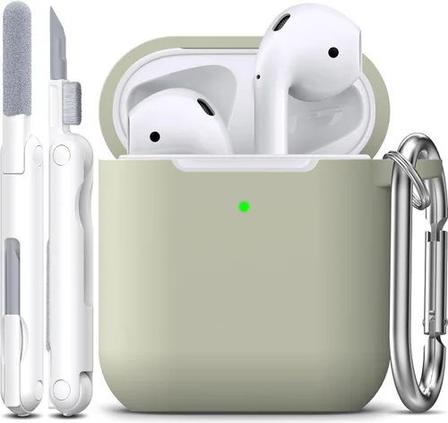 Miniatura 26 de Funda para AirPods con llavero, protección completa, de silicona, accesorios para AirPods, funda para hombres, mujeres y adolescentes, con estuche