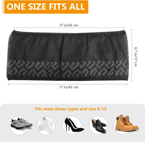 Miniatura 7 de squish Fundas para zapatos, desechables, antideslizantes, paquete de 100 (50 pares), gruesas extra desechables, fundas protectoras antideslizantes