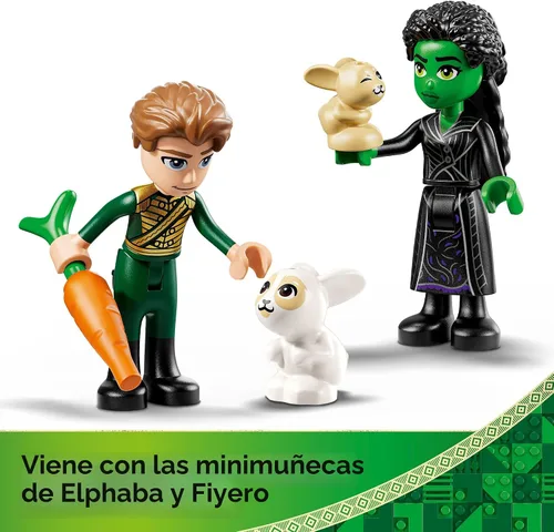 Miniatura 5 de LEGO Refugio Malvado de Elphaba Juego de Construcción - Figuras de Juguetes de Elphaba y Fiyero y Juego de Reparto con Amigos del Bosque - Bloques
