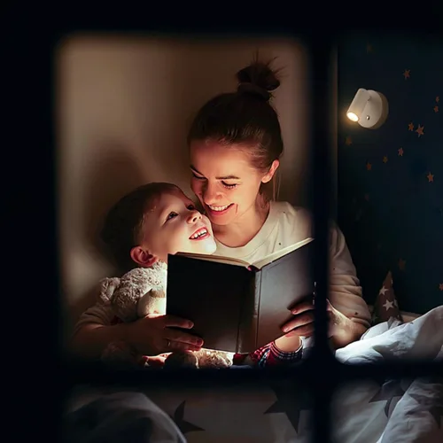 Miniatura 6 de Antorcha de carga tipo C, luz nocturna, luces LED de lectura, ajuste de brillo, rotación magnética de 350°, control táctil, lámparas para niños