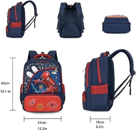 Miniatura 3 de FENGJINRUHUA Lindo juego de rol de dibujos animados escuela primaria mochila niños cómic niños niñas mochila (C-Navy), C-azul marino , Mochila