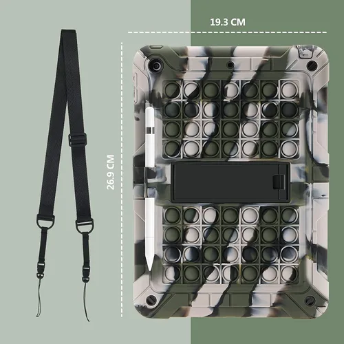 Miniatura 5 de XZC Funda para iPad de 9ª/8ª/7ª generación (funda para iPad 10.2 2021/2020/2019) a prueba de golpes con protección contra caídas para iPad