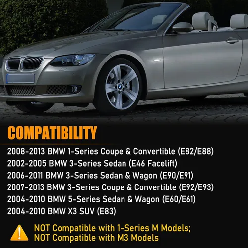 Miniatura 2 de Gempro Luces LED de señalización lateral blanca secuencial para BMW E84 E81 E82 E87 E88 E90 E91 E92 E93 E46 E53 X3 E83 X1 lente de humo, 2