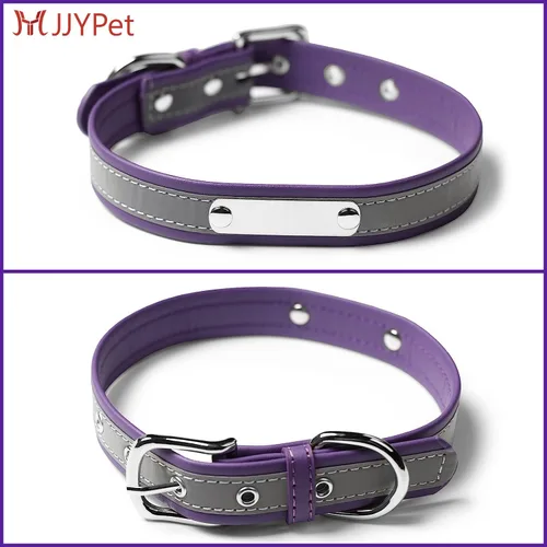 Miniatura 8 de Collares de gato reflectantes personalizados con etiqueta de nombre y placa, collar de gato personalizado grabado con nombre y teléfono, collar