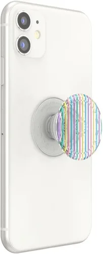 Miniatura 2 de PopSockets Agarre translúcido para teléfono con soporte expandible, PopSockets para teléfono, agarre adhesivo, PopGrip translúcido, bloque