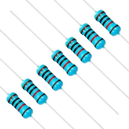 Miniatura 43 de Chanzon 50 piezas 1 W 10 Ω ohm Resistencia de película metálica fija de tolerancia 0.01 ±1% 10R MF Resistencias de agujero pasante con limitación