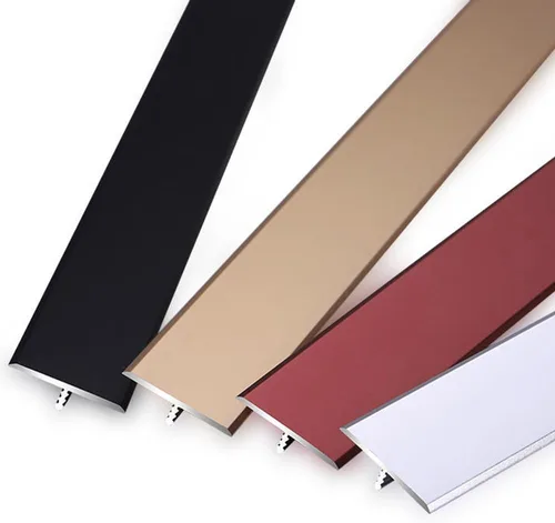 Miniatura 5 de KADEUX Tiras de transición para suelos de aluminio de 1.299 in, tira de transición laminada de moldeo en T, tira de borde de umbral resistente, tira