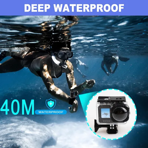 Miniatura 3 de Carcasa impermeable para GoPro Hero11 10 9 Max Lens Mod, carcasa protectora de buceo subacuático 40M con accesorios de soporte
