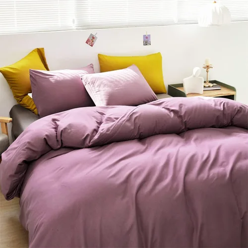 Miniatura 4 de Wellboo Juegos de Edredones Morados Tamaño King Ropa de Cama Morado Polvoriento Edredones de Algodón Modernos Lila Suaves Colchas para Mujeres Niñas
