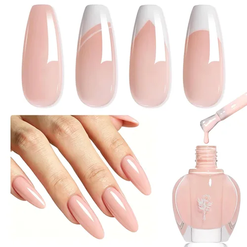 Miniatura 20 de COSMOO Esmalte de uñas de glitter negro de secado rápido, 12 ml, resistente a las astillas, vegano, de secado rápido, con vetas, de larga duración