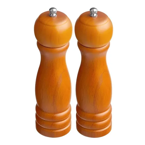 Miniatura 14 de OCS Parts Pro Series - Molinillo de pimienta de madera azul oscuro con molinillo ajustable, molinillo tradicional de sal o pimienta de 8 pulgadas