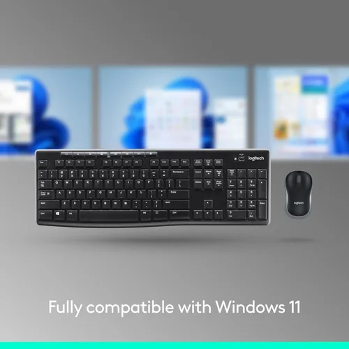 Miniatura 5 de Logitech MK270 - Combo de teclado y mouse inalámbrico para Windows, 2.4 GHz, 8 teclas multimedia, PC, portátil, teclado inalámbrico y mouse compacto
