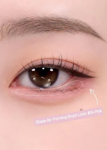 Miniatura 2 de COLORGRAM Shade Re-Forming Brush Liner 04 Pink Delineador de ojos sedoso suave de larga duración, maquillaje de ojos puntual, a prueba de manchas