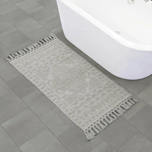Miniatura 73 de French Connection Nellore Alfombras de Baño, Tapetes de Baño Tejidos y con Cuentas, Tapetes de Baño Duraderos y Gruesos para Baño y Alfombras