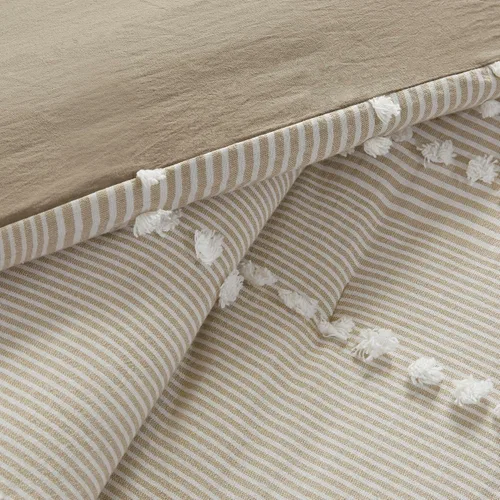 Miniatura 6 de Harbor House Juego de funda de edredón 100% de algodón - Diseño copetudo texturizado de moda, ropa de cama acogedora para todas las estaciones