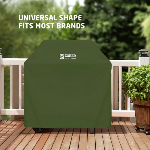 Miniatura 6 de ZOBER Funda resistente para parrilla de barbacoa, 58 pulgadas, impermeable, de doble capa, se adapta a la cubierta de parrilla de gas Weber