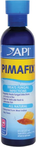 Remedio antifúngico API PIMAFIX para peces de agua dulce y salada