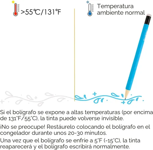 Miniatura 8 de Grabie Bolígrafos de gel borrables, punta media de 0.028 in, bolígrafos borrables, hacen desaparecer los errores para planificar dibujos, escritura