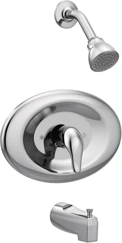 Miniatura 2 de Moen Chateau L2369EP - Grifo de ducha cromado de un solo mango Posi-Temp, válvula incluida, L2369EP