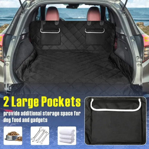 Miniatura 4 de F-color Funda para compartimiento de carga para SUV para perros, forro de carga para mascotas impermeable, asiento para perros, alfombra para SUV