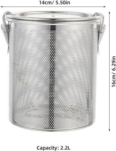 Miniatura 2 de Infusor de té grande, infusor de bola de té de acero inoxidable 304 para hojas sueltas y bolas de especias para cocinar sopa, gran capacidad