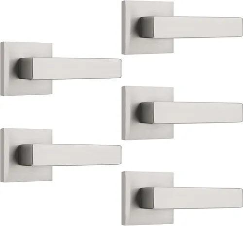 Miniatura 45 de KNOBWELL - Juego de cerradura con 1 picaporte resistente para puertas de una cara, ideal para puertas interiores reversibles, 0.93 libras