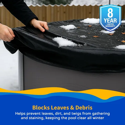 Miniatura 4 de Cubierta Defender para alberca ovalada en suelo, para el invierno., Negro