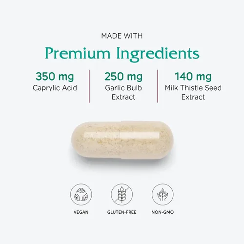 Miniatura 9 de Vitanica Candidastat, Apoyo Equilibrado, Vegano, 60 Cápsulas