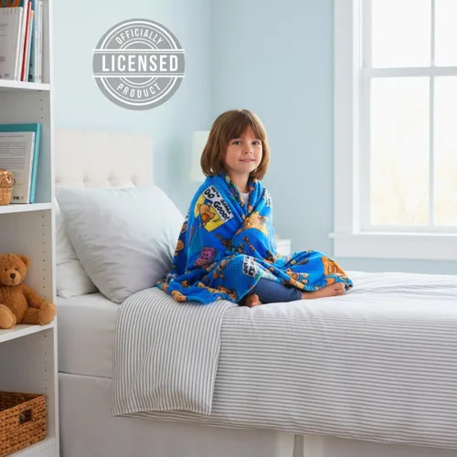 Miniatura 3 de Franco Dog Man Supa Book - Ropa de cama para niños, manta de felpa súper suave y acogedora, 40 x 50 pulgadas, (producto oficial)