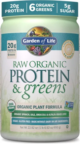Miniatura 10 de Garden of Life Proteína orgánica cruda y verduras, cacao de chocolate, 1 lb 5.51 oz (610 g)