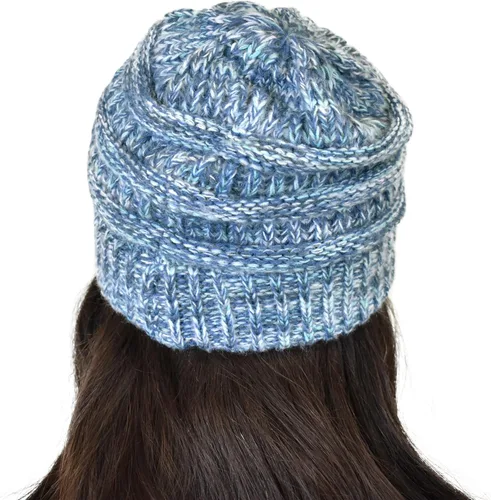 Miniatura 45 de C.C Trendy Warm Chunky Soft Stretch Cable Knit Beanie