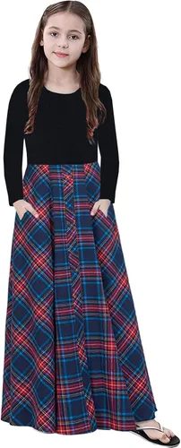 Miniatura 3 de KYMIDY Vestido largo para niñas de 6 a 14 años
