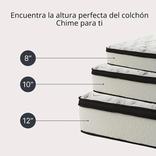 Miniatura 8 de Signature Design by Ashley Chime - Colchón King de espuma viscoelástica de 12 pulgadas con espuma viscoelástica gruesa y espuma de soporte