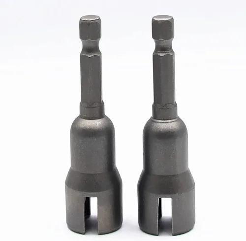 Miniatura 17 de 1 pieza de destornillador profundo de tuerca de ala, 1/4" de vástago hexagonal con ranura para tuerca de ala, herramienta de enchufe de tuerca