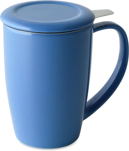 Miniatura 11 de Forlife. Taza de 15 onzas, alta, curvada, con infusor de té y tapa., Carrot