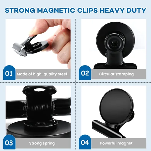 Miniatura 5 de DIYMAG Clips magnéticos, paquete de 20 imanes para nevera, marco de fotos personalizado, collage para portarretratos de crucero resistente, regalo
