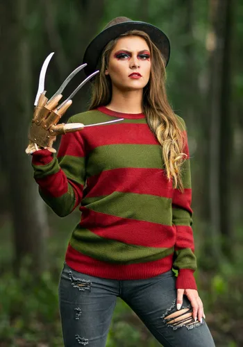 Miniatura 4 de Fun Costumes Striped Nightmare on Elm Street Freddy Adult Sweater