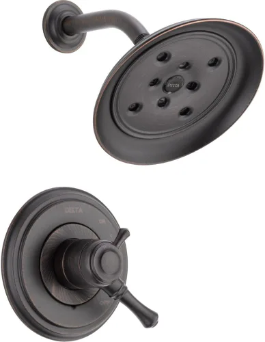 Miniatura 3 de Delta Faucet T17297-CZ Cassidy MultiChoice 17 Series - Moldura de ducha, bronce champán