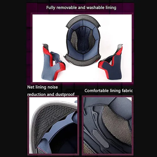 Miniatura 4 de Casco de motocicleta para niñas y mujeres, casco Bluetooth con orejas de gato, certificado por DOT, casco de motocicleta de cara completa, casco