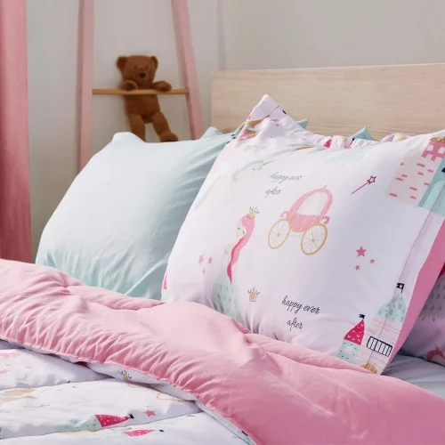 Miniatura 6 de SLEEP ZONE - Juego de edredón de 5 piezas tamaño Individual para niños, estampado suave, con edredón, sábanas y fundas para cojín y almohada, diseño