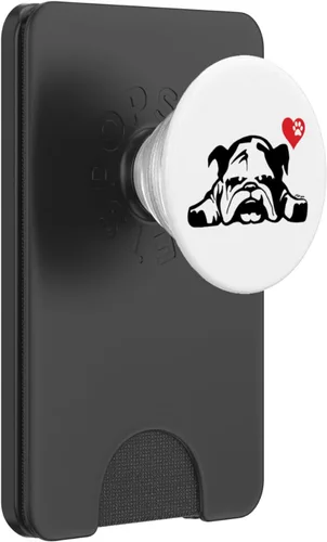 Miniatura 7 de English Bulldog I Love My English Bulldog - Agarre y soporte para teléfonos y tabletas, Negro