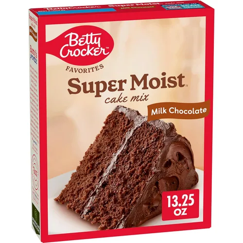 Miniatura 33 de Betty Crocker Delights Mezcla de pastel de chocolate alemán súper húmedo, 13.25 onzas (paquete de 12)